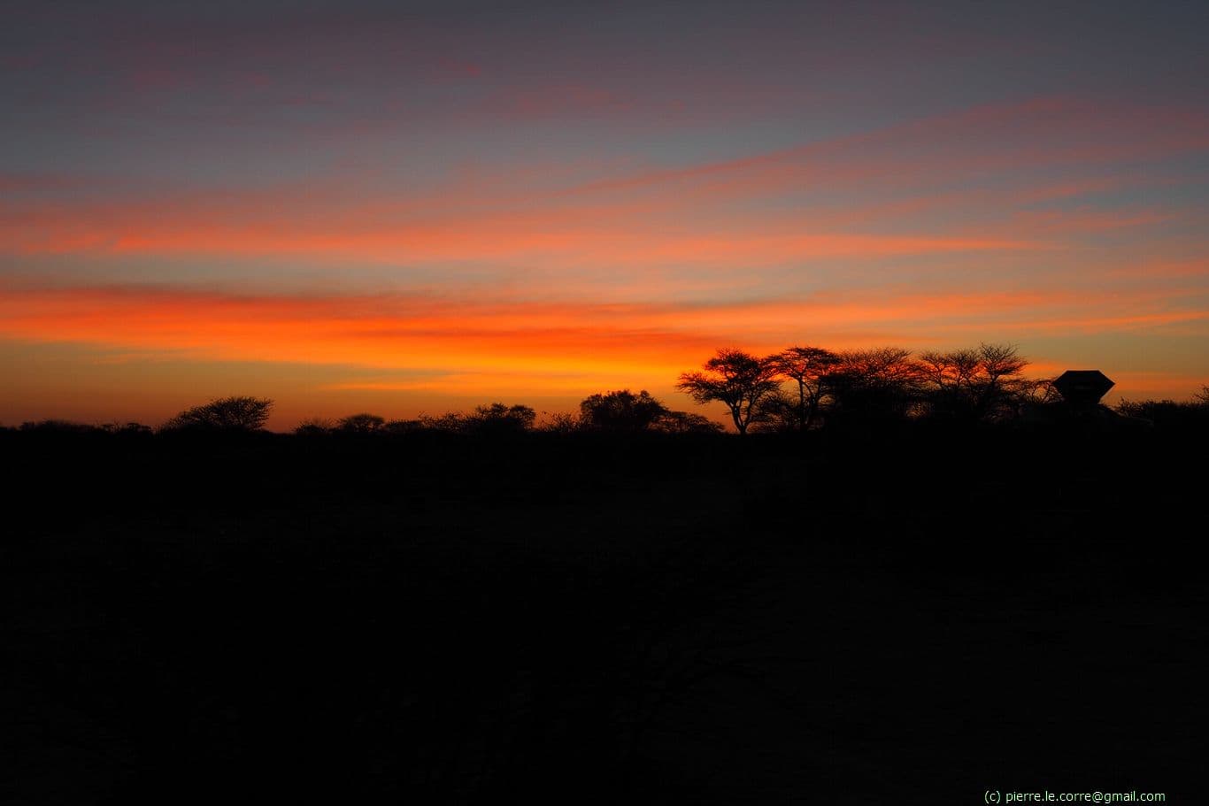 Sunset at Mabuasehube camp #1