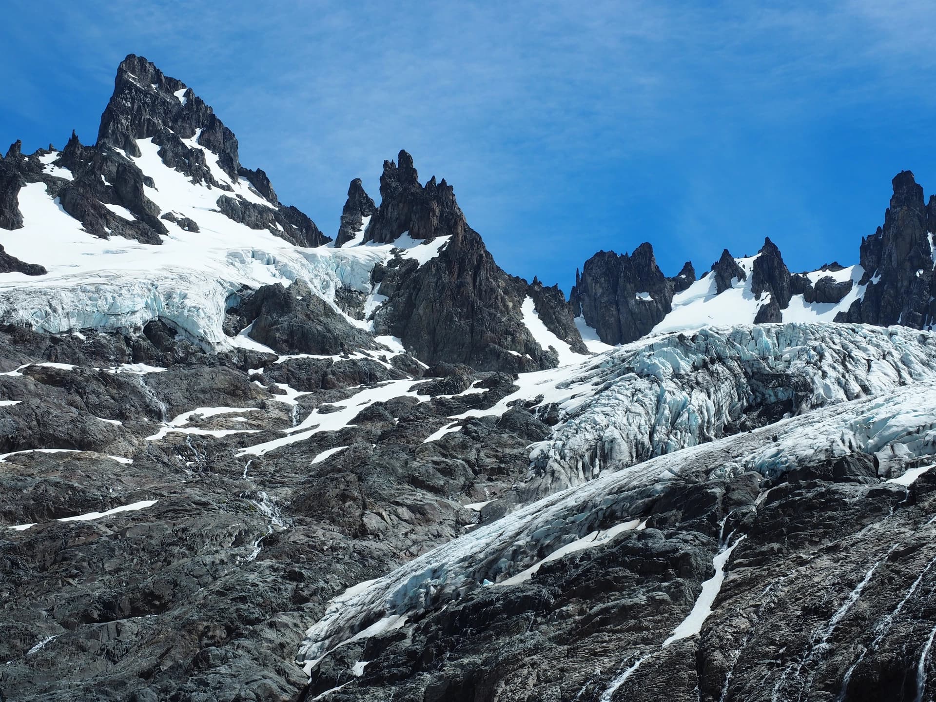 Cerro Castillo avec 2 glaciers