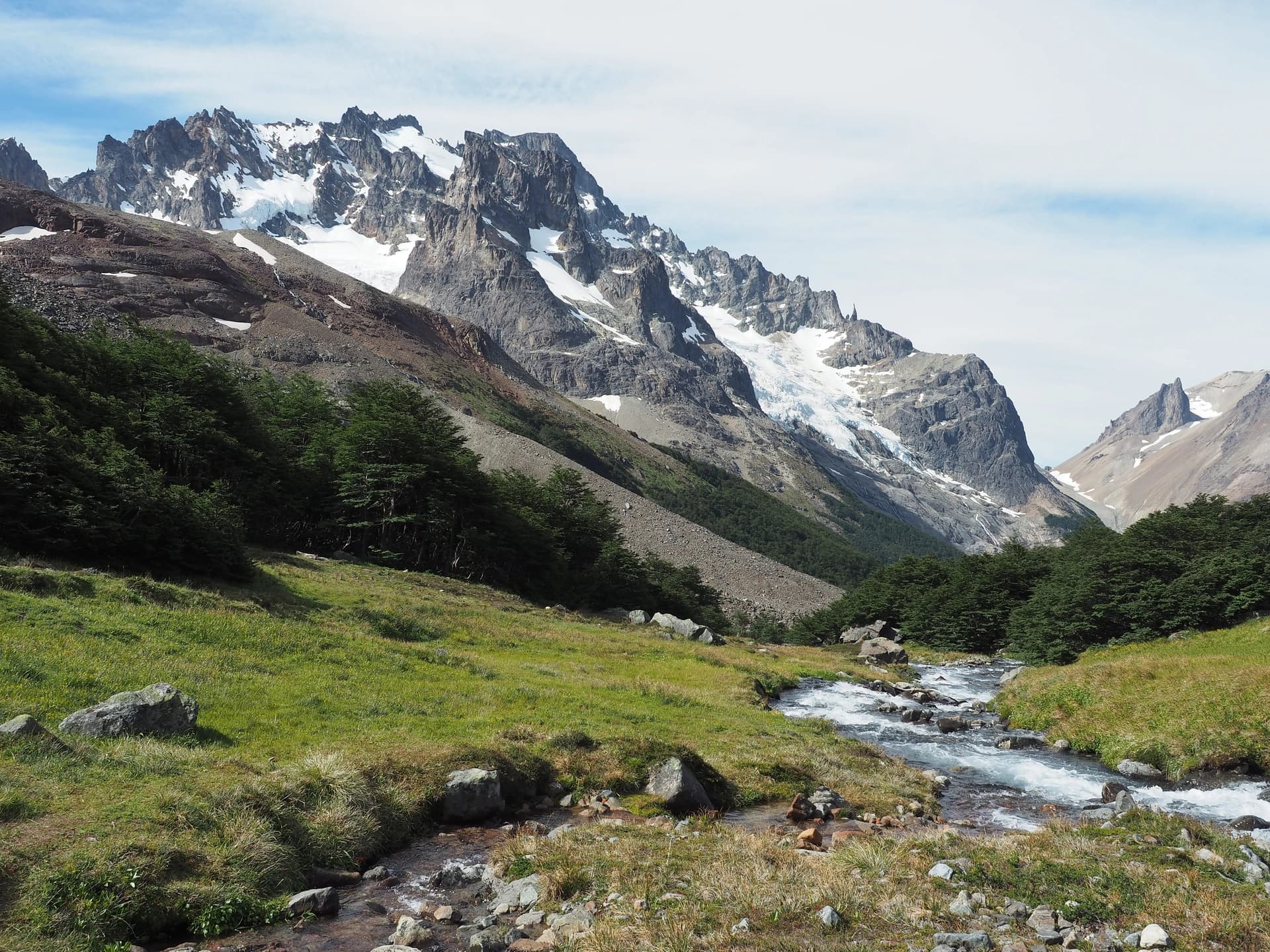 Cerro Castillo, bivouac en altitude