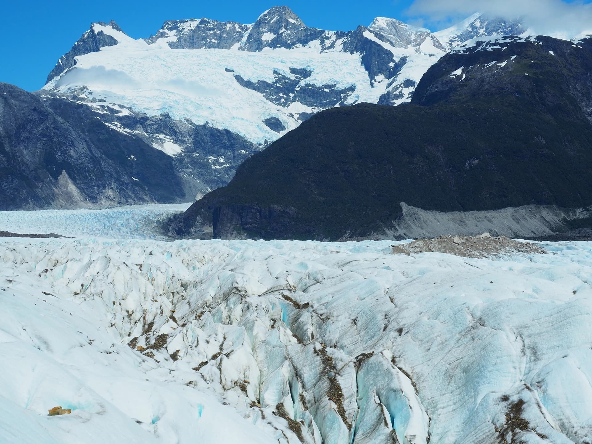 View of the Explorades glacier