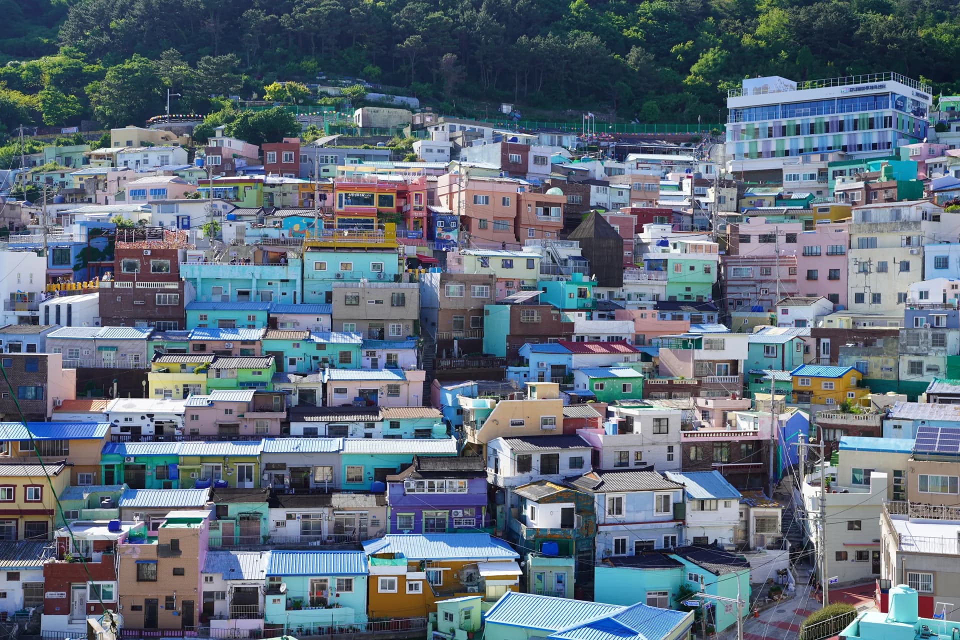 Vue du haut du Gamcheon culture village