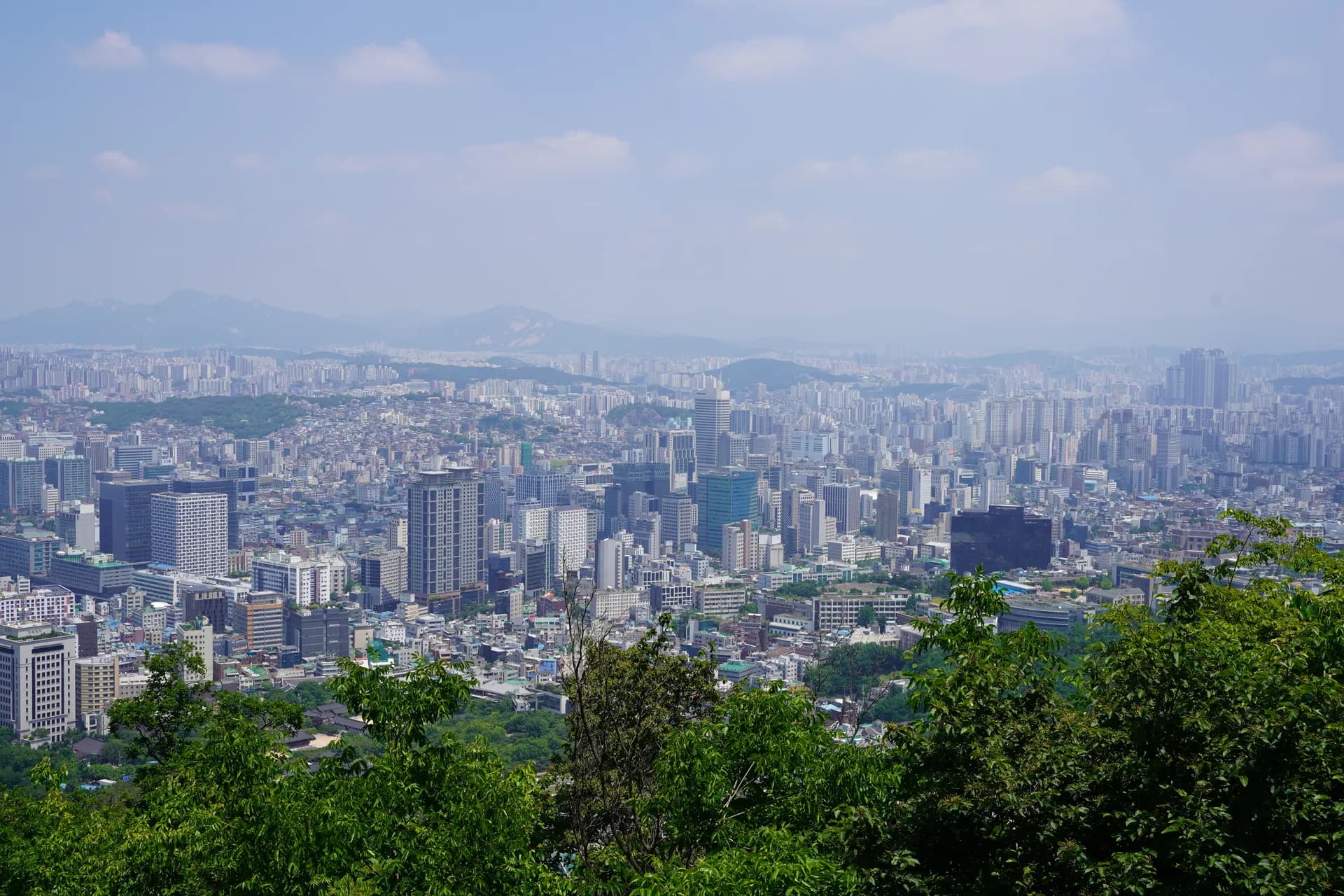 Point de vue depuis le circuit 'City walk Namsan'