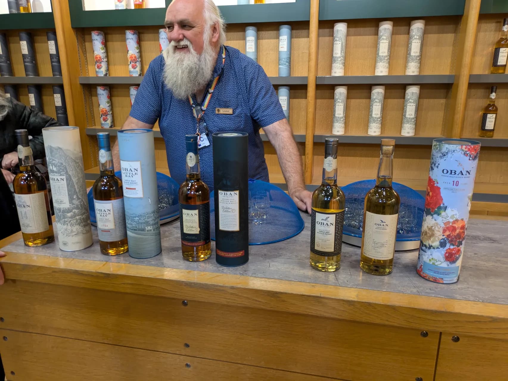 Zone de vente au publique, à la distillerie d'Oban