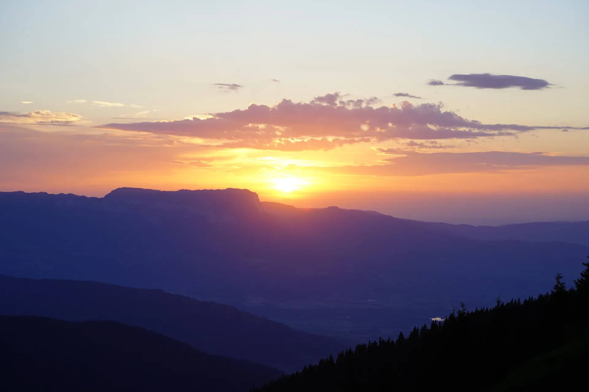 Sunset from the Perrière refuge