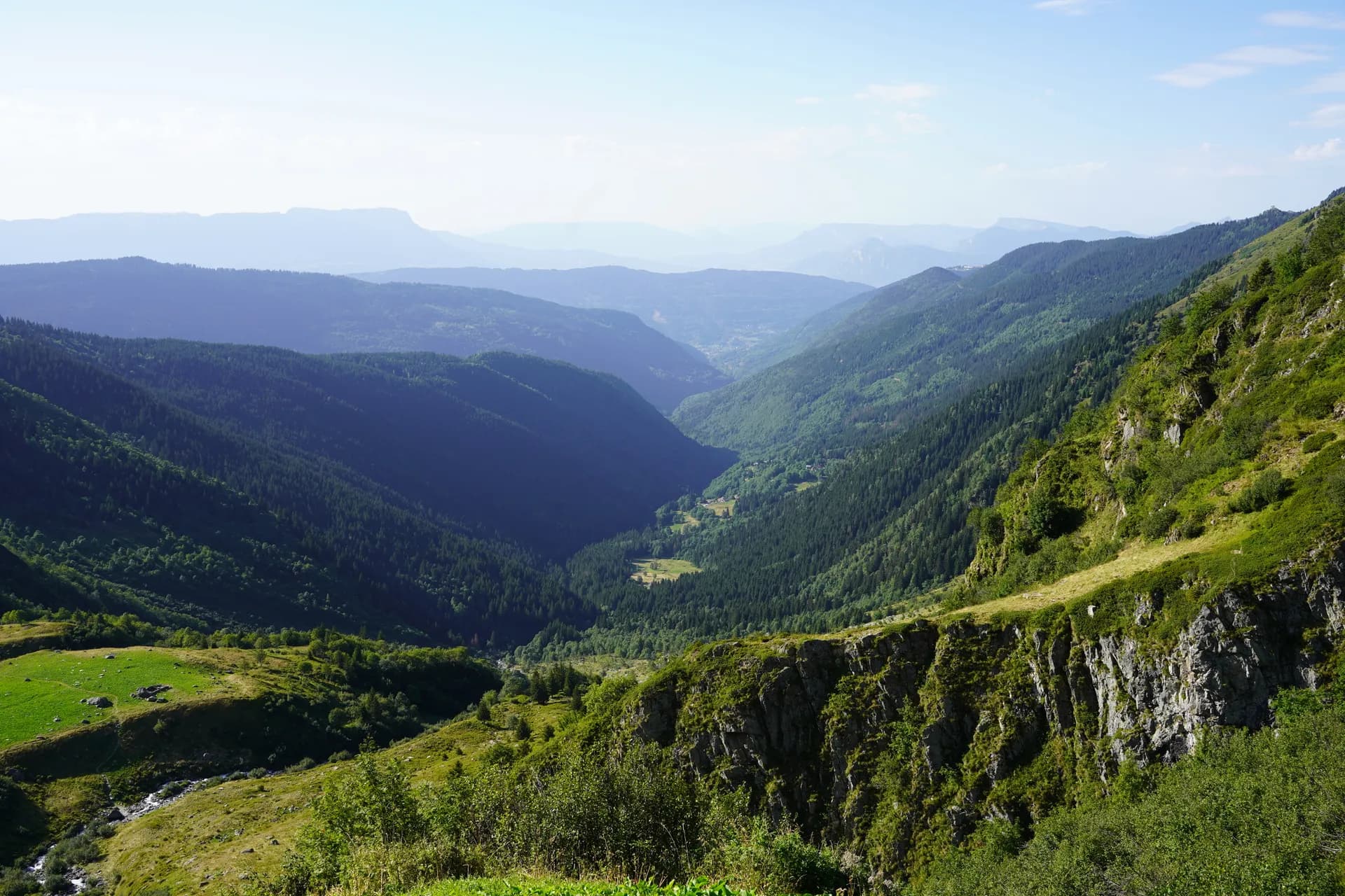 Beautiful view of the valley