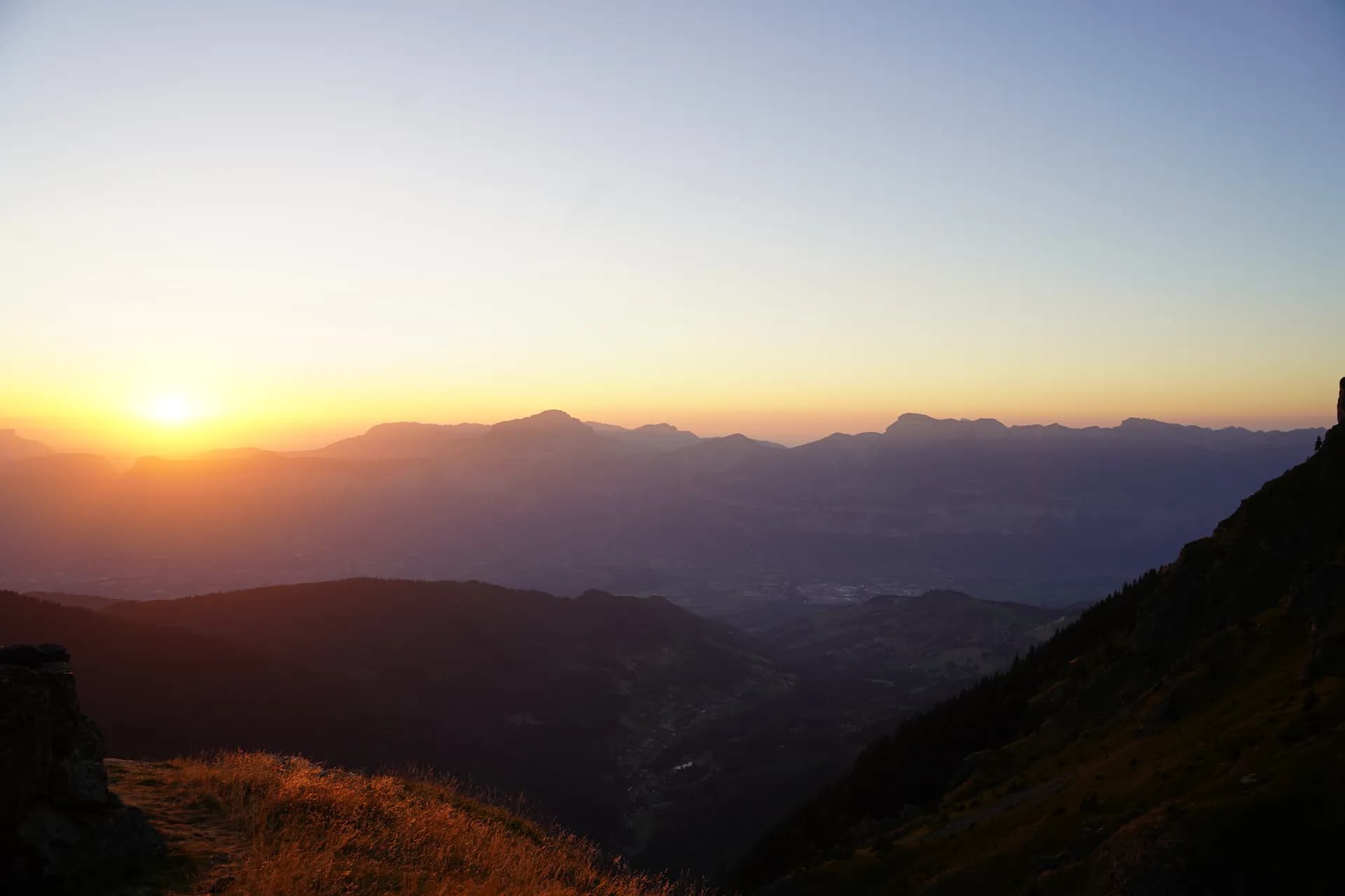 Sunset from the Jean Collet refuge