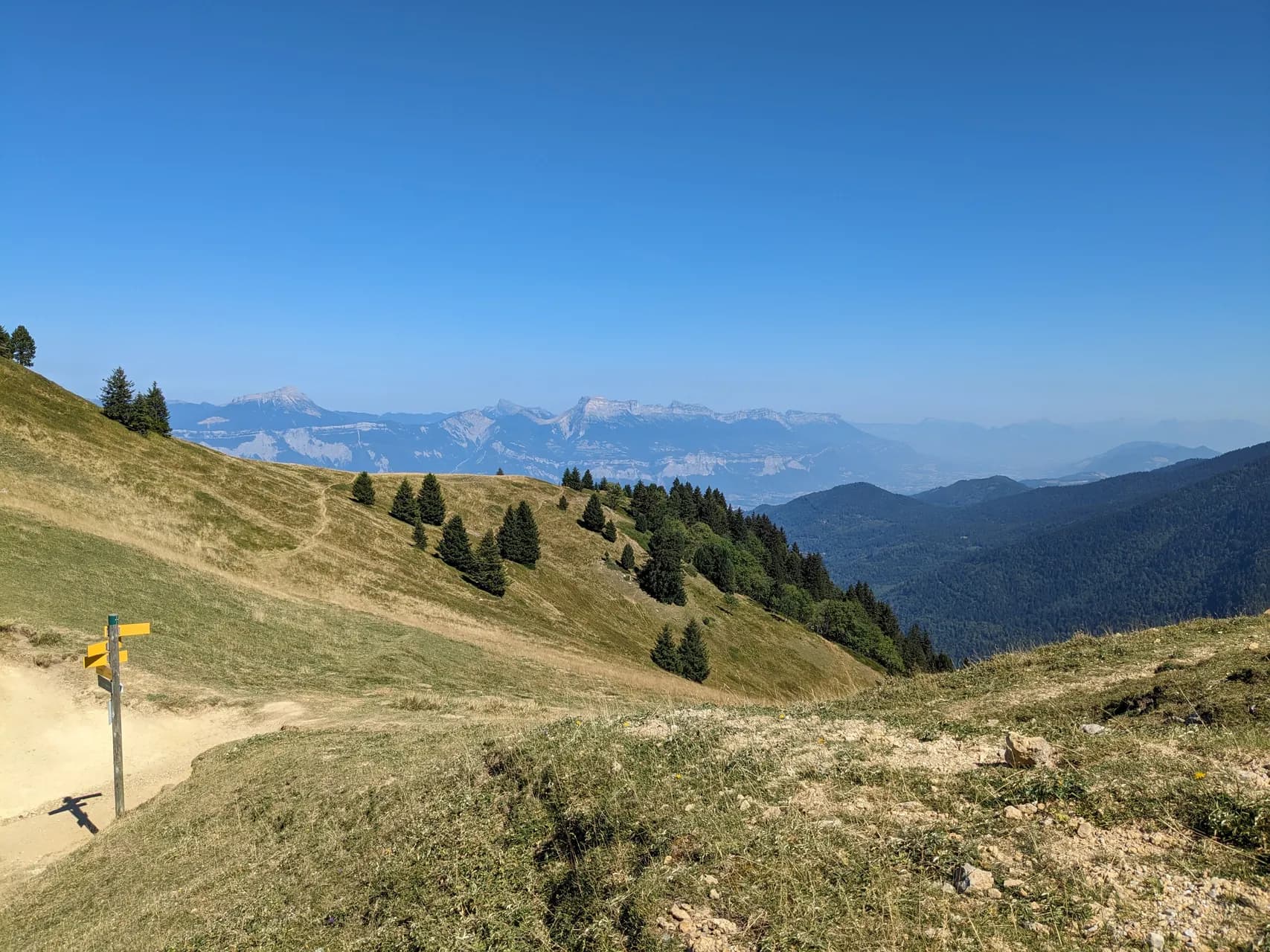 Last step on the GR738 before descending to Chamrousse 1650 (Recoin) station. I am not doing the last and 11th 'official' stage Recoin - Vizille 410 D+, 1785 D-