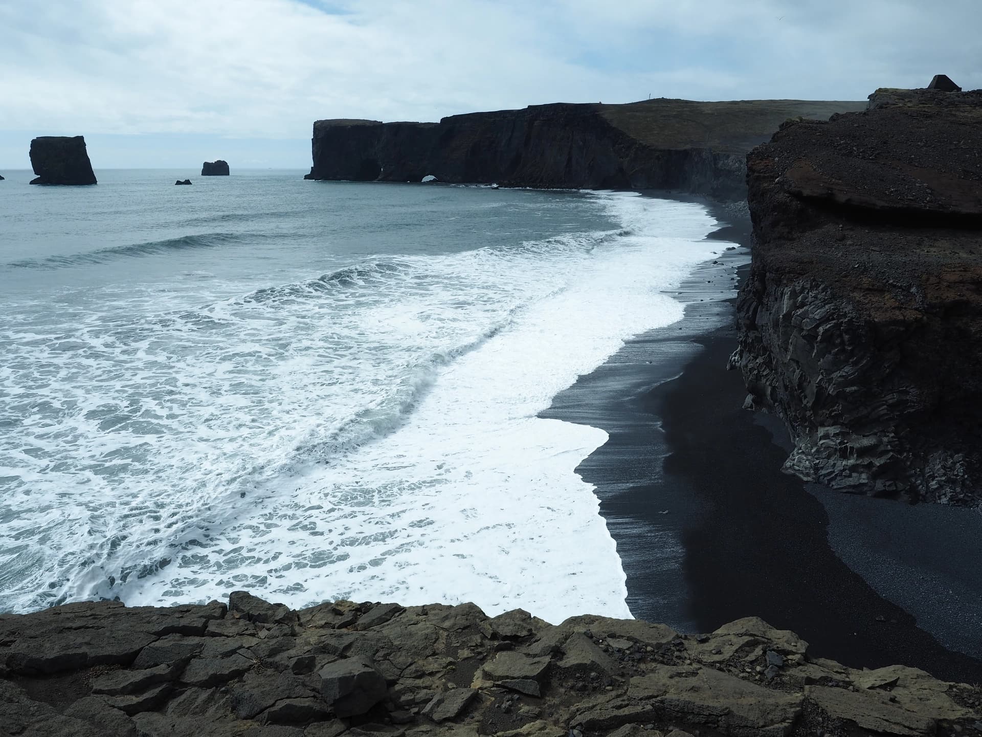 Plage de sable noir de Dyrhólaey