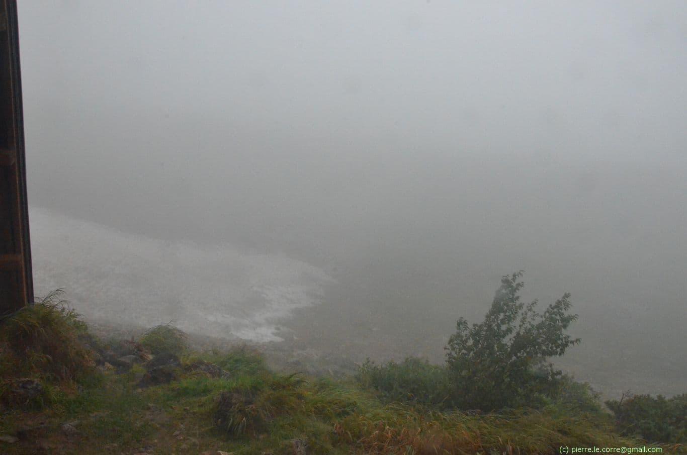 firn near a hut on the Daisetsu-Zan Grand Traverse