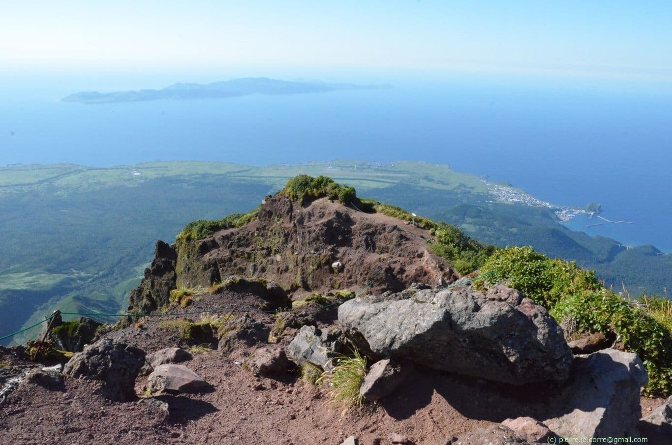 Vue depuis le sommet Rishiri-zan