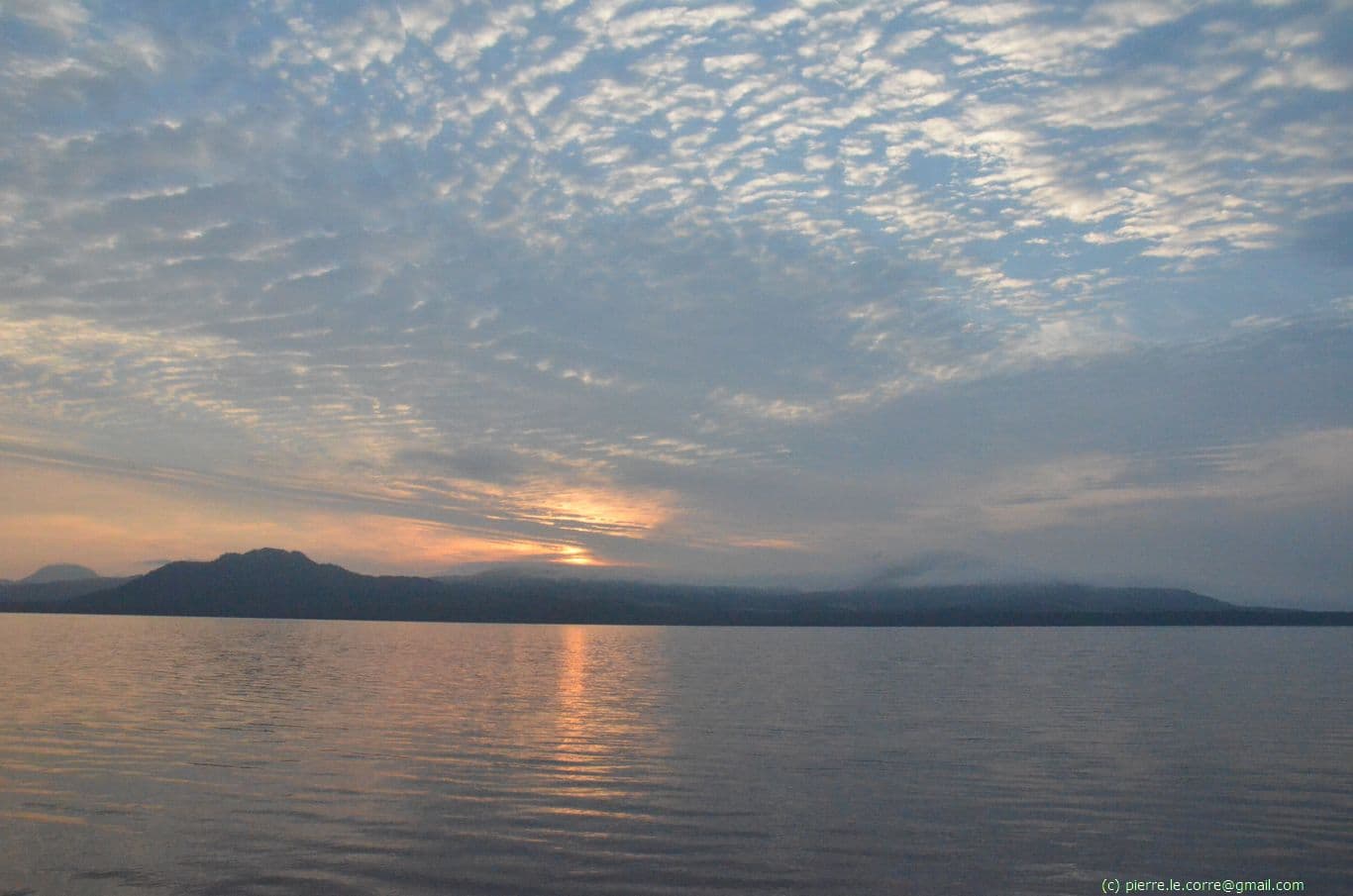 Coucher de soleil sur la péninsule Wakoto