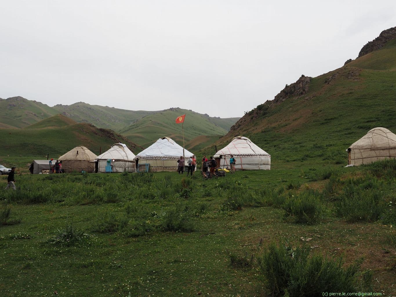 End of the first stage and overnight in a yurt