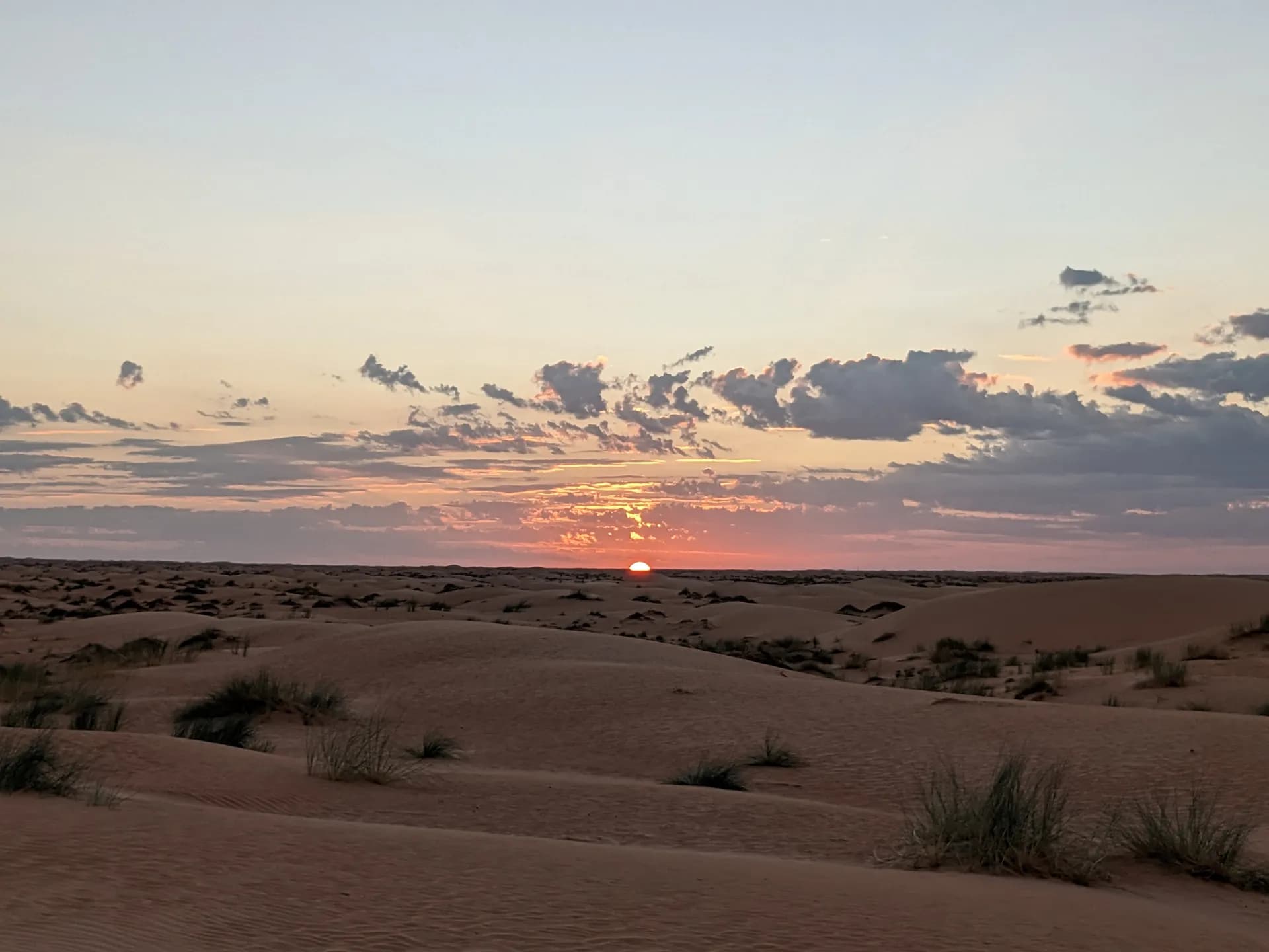 Sunrise in the dunes