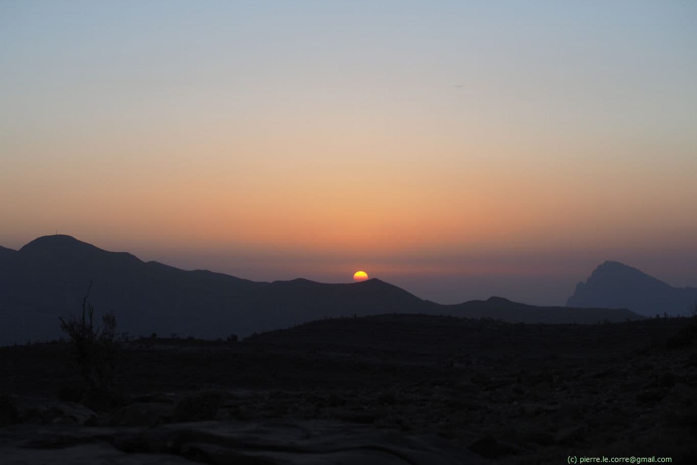 Coucher sur le grand Canyon