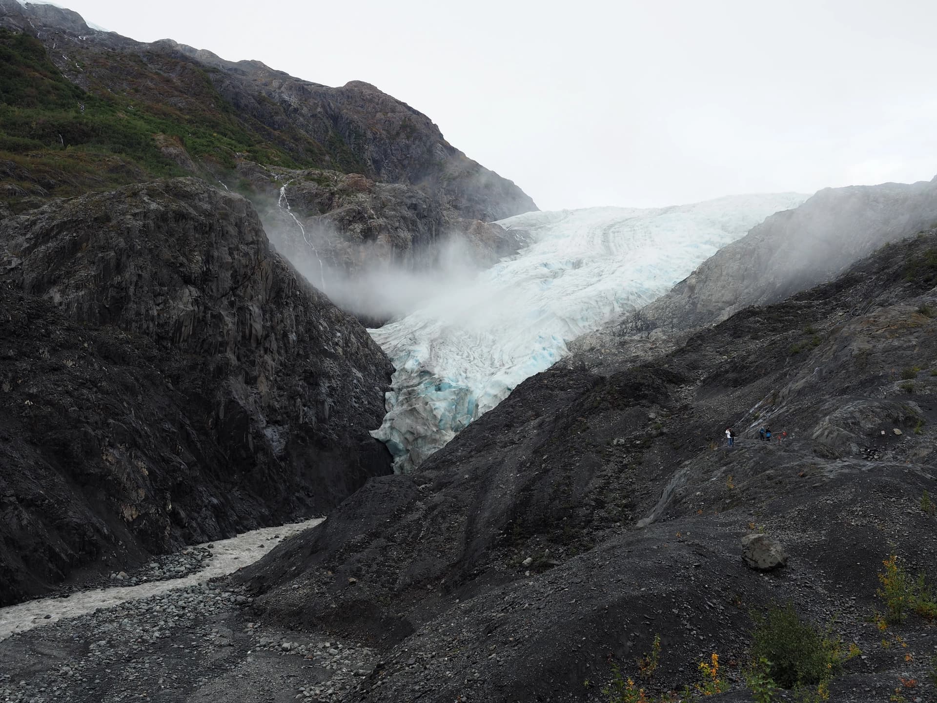 Exit Glacier (bottom of trail)