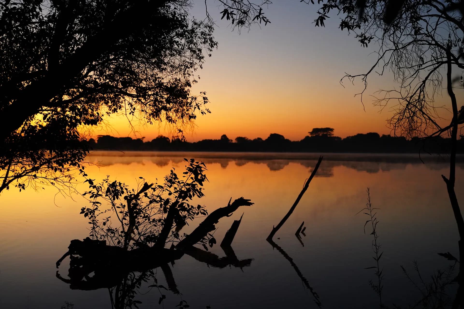 Coucher de soleil sur un autre segment de la rivière Kafue